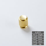 Gold Knurling cabinet handles