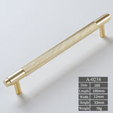 Gold Knurling cabinet handles