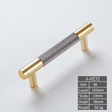 Gold Knurling cabinet handles